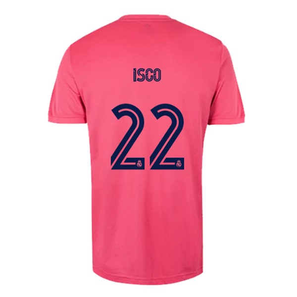 Camiseta Real Madrid Replica Segunda Ropa NO.22 Isco 2020/21 Rosa